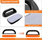 Upgraded 6-Piece Griddle Cleaning Kit for Blackstone, Flat Top Grill Cleaner Non-Scratch Scouring Pads for Kitchen - Heavy-Duty 5 Griddle Scrubber Pads with 1 Handle