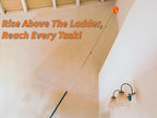 36 Foot High Reach Duster Kit with 5-30 ft Extension Pole // High Ceiling Duster Cleaning Kit with Telescopic Pole // Cobweb Duster // Feather Duster and Ceiling Fan Duster // The Ultimate Dusting Kit