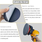 10 Pack 5 Inch 800 Grits Multipurpose Scrubber Scouring Pads Hoop and Loop Flocking Scuff Pads -Scuff Pads Conditioning Discs Polishing Pad for Furniture Automotive Cleaning, Rust Removal