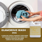 Tyler Candle Company Gallon Glam Wash Laundry Detergent, Diva 128 Fl Oz w/Dryer Sachet Pouch, a Stain Remover Pen