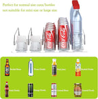 IBORING Drink Organizer for Fridge,Self Pushing Fridge Drink Organizer,Automatic Drink Dispenser for Fridge-Holds up to 15 Cans, 14.96inch, White