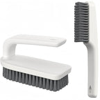 2 Pack Scrub Brush Laundry Cleaning Brush Soft Bristle Household Cleaning Brushes Carpet Brush Upholstery Brush Small Scrubbing Brush Stain Remover Brushes for Fabric,Hat,Clothes,Bag & More