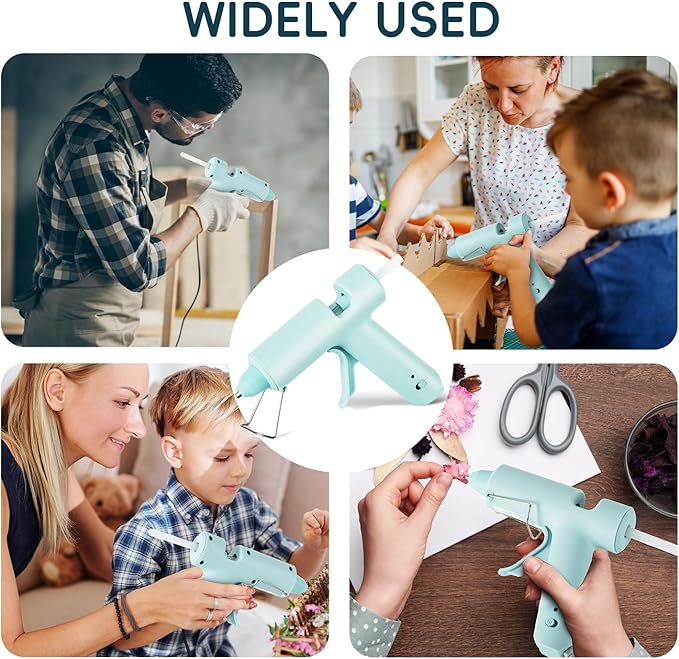 Hot Glue Gun, Mini Hot Glue Gun Kit with 30 Glue Sticks, Consistent Flow, Fast Heating& Ergonomic Design for School Arts& Crafts, DIY Projects and Home Repairs& Decoration