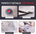 VMstr Vacuum Seal Bags for Clothing Travel, Carry-on Size for Luggage Compression Packing, Space Bags with High Pressure Electric Pump (DC Power) 9-Pack Combo Size Travel Set
