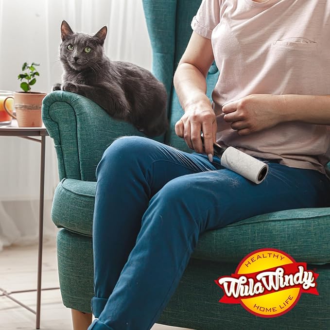WulaWindy Lint Roller, Lint Roller for Pet Hair, Extra Sticky Lint Rollers Pet Hair Remover for Clothes, Work Great on Pet Hair Value Pack (21 Pack)