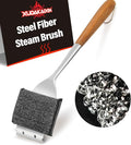 Grill Brush Bristle Free,Unique Steel Fibers Pad [Safe & Efficient] Perfect for Any Grill/Flat Tops Griddles,Safe Grill Cleaner for Outdoor Grill,Gifts for Men/Dad
