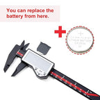 Digital Caliper, 0-6" Electronic Caliper Auto - Off Feature with Large LCD Screen Vernier Caliper Conversion Measuring Tool for Length Depth Inner Outer Diameter Measuring