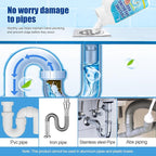 Pipeline Dredging Agent, Drain Clog Remover, Powerful Unclog Sink Drain Cleaner, for Kitchen Bathroom Sinks, Tubs Pipe Cleaning Tool (2PCS)
