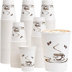 Lamosi 240 Pack 12 OZ Coffee Cups, Disposable Paper Cups for Hot/Cold Beverage, Disposable Cups 12 oz, Leak-Free Paper Coffee Cups for Cafe, Restaurant, Office and Home