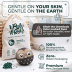 No More Dryer Sheets! XL Wool Dryer Balls 6-Pack, Reusable Laundry Softener & Static Reducer, Eco-Friendly, Long-Lasting, Safe for Sensitive Skin