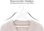 StorageWorks White Wooden Hangers 30 Pack, Heavy Duty Wood Hangers for Closet, Clothes Hangers for Coats, Bridesmaid Suits, Wedding Dress