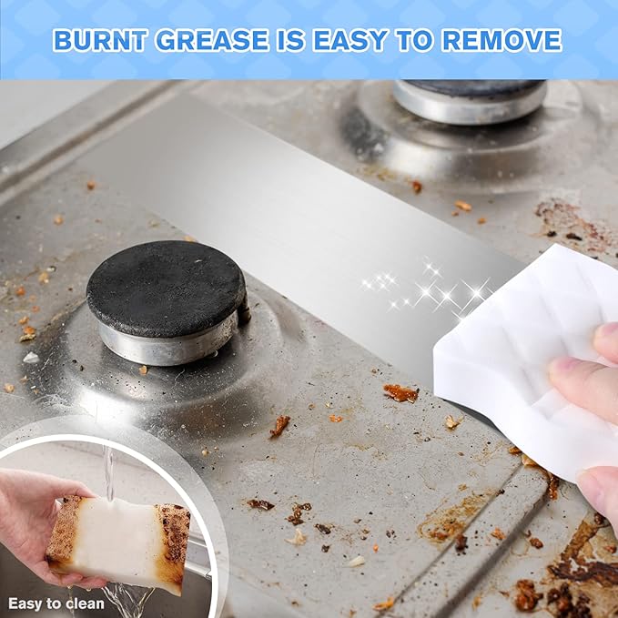 squish Magic Sponge Eraser, 36 Count Magic Cleaning Pads for Walls Oven, Kitchen, and Shoe Cleaner, Magic Erasers with Melamine Foam, Universal Cleaner