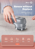 Bymore Fabric Shaver Lint Shaver for Clothes, Dual Power Lint Remover with Battery or Corded Use, Portable Sweater Shaver for Clothing, Furniture & Travel