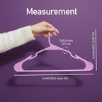 Utopia Home Plastic Hangers 50 Pack - Perfect Space Saving Clothes Hanger - Durable and Strong - Perfect Closet Organizers with Shoulder Grooves (Pink)