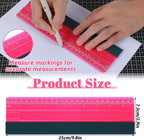 Wallpaper Smoothing Tool, Professional Vinyl Squeegee with Ruler Felt Squeegee for Vinyl Decals Sticker Paper Wallpaper Window Film Tools