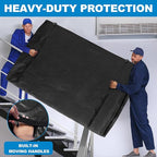 TICONN Mattress Bags for Moving, Heavy Duty King Mattress Cover Storage Bag with Full-Around Handle and Adjustable Buckles (Black, King)