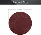 Utoolmart 5 Inch Scrubber Scouring Pads Scuffing Disc Hoop and Loop Surface Conditioning Disc Red 6Pcs