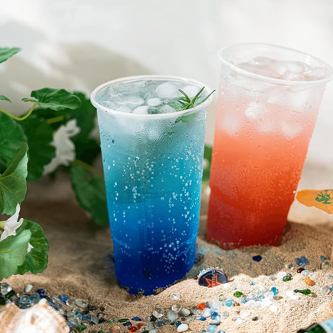 Karat [32oz - 600 ct] PP Plastic Cold Disposable Plastic Cups, 104.5mm Diameter, BPA Free & 100% Recyclable (C-KPP32)