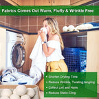 KINTOR Wool Dryer Balls XL 6 Pack, 100% New Zealand Wool Organic Fabric Softener, Hypoallergenic Baby Safe Unscented, Chemical Free Reduce Wrinkles Static Cling, Shorten Drying Time (XL-6pack)