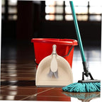 1Set Kitchen Desktop Cleaning Brush Broom Dustpan Kit Ergonomic Home Cleaning Accessory Durable and Flexible Bristles for Easy Dust Removal White