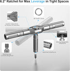 42 in 1 Magnetic Screwdriver Set, Portable Multi Bit Compact Ratchet Precision Screwdriver Set Mini Repair Tool Kit for Diy, Laptop Computer, Bicycles, Furniture, Eyeglass and More (Grey)