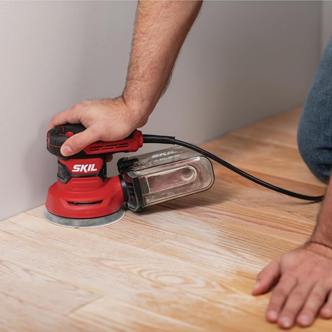 SKIL 5” Random Orbital Sander with Cyclonic Dust Box & 3pc Sanding Sheet - SR211601,Multicolor,(Pack of 4)