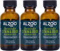 ALZOO Concentrated Stain & Odor Remover Refill Bottle, 100% Plant-Based Active Ingredients, 1.1 Fl. Oz, Pack of 3