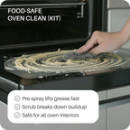 Everneat Oven Cleaning Kit: Natural Oven Cleaner and Kitchen Cleaner | Heavy Duty | Grill, Cooktop, Rack | Fume-free| Non-toxic | Safe to Clean All Ovens (Purify) | Refillable Glass Jar & Bottle
