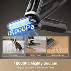 dreame H14 Cordless Vacuum Mop, 180° Lie-Flat Wet Dry Vacuum cleaner, 140°F Brush Washing, Fast Hot Air Drying in 5Mins, Smart Hard Floor Cleaner Machine with Powerful Suction, Great for Sticky Messes