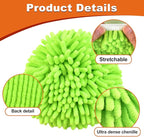 2 Microfiber Mop Head Refills and 2 Chenille Mop Pads,1 Upgrade Scrub Brush 1 Spin Mop Base for O Cedar RinseClean 2 Tank Spin Mop System,Spin Microfiber Mop Refills for Cleaning All Floors