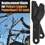 Steel Lopper Replacement Blade for Fiskars 32 Inch Bypass Lopper, 2 PCS Large Pruner Blades for Branch Cutting Gardening Tools, Black