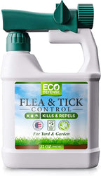 Eco Defense Flea, Tick, and Mosquito Spray for Yard and Perimeter - Safe Around Kids, Pets, Plants - Outdoor Barrier Control & Repellent - Ready-to-Spray Covers Up to 5,000 sq ft