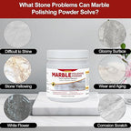 Marble Polishing Powder, Restore Shine, Remove Stains and Scratches, Suitable for Marble, Travertine, and Limestone, Perfect for Home and Commercial Use