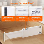 Lifewit 10 Pack 4" High Drawer Dividers 28-43.5cm/11-17" Adjustable Drawer Organizer for Clothes/Utensils, Expandable Drawer Separator in Dresser/Kitchen/Bedroom/Office Organization & Storage White