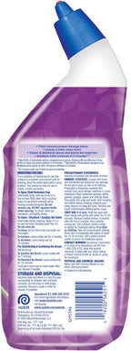 Lysol Toilet Bowl Cleaner Gel, For Cleaning and Disinfecting, Septic Safe Toilet Bowl Cleaner, Lavender & Cotton Blossom Scent, 24 oz, (Pack of 2)