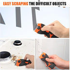 6 Pack Razor Blade Scraper Tool, Razor Scraper, Paint Scraper for Cleaning, With Extra 40Pcs Blade Scraper, For Cooktop, Wall, Floor, Glass Cleaning Scraper