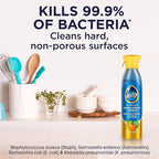 Pledge Antibacterial Multisurface Cleaner Spray, Wood Furniture, Stainless Steel, and Electronics Cleaner, Sanitizes as Cleans, Remove Dust and Messes - Fresh Citrus Scent, 9.7oz