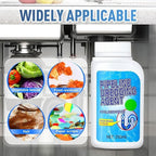 Pipeline Dredging Agent, 350ml Drain Clog Remover Agent, Quick Cleaning Drain Toilet Cleaner Tool, Powerful Sink and Dr-ain Cleaner Powder for Kitchen Toilet (2Pcs)