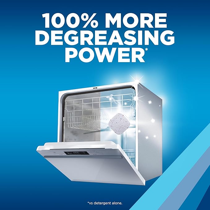 Finish Dishwasher Cleaner Tablets, Deep Cleans Hidden Grease & Grime, Fights Odors, No Extra Wash Cycle, Helps Maintain Dishwasher, 4 Month Supply, 4 Count