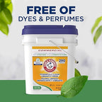 Arm & Hammer Powder Laundry Detergent, Professional Soap for Washing Clothes, 290 Loads, Free and Clear, Bulk 18lb Pail