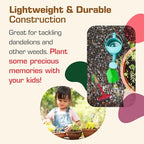 Rugg Kids Garden Hand Hoe, Mini Digging Tool with Wooden Handle, Gardening Tool for Children, Red
