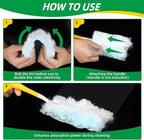 Duster Refills,Static Dust Removal Brush Disposable Replacement Head Compatible with Swiffer Duster Refills for Electronics, Furniture, Blinds, Ceiling Fans (Blue, 30 PCS)