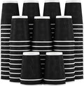 Lamosi Disposable Coffee Cups 8 oz 100 Pack, Paper Coffee Cups 8 oz for Hot Drinks or Cold Beverages, Insulated Corrugated Ripple Wall Cup for Office, Cafe, Home or Travel