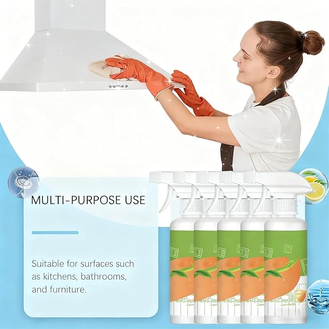 2026 New Electrolyzed Ion Kitchen Cleaner,Kitchen Appliance Cleaner,Oven Cleaner Heavy Duty For Kitchen Appliances, Household, Oven, Stove, Range Hood (2pcs)