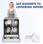 Deep Cleaning Dishwasher Cleaner Tablets - 24 Pack (1 Year Supply) Descaler & Deodorizer Pods, Fragrance-Free, Septic Safe - Removes Limescale, Grease, Odors