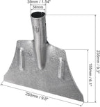 PATIKIL 9 Inch Garden Shovel, Outdoor Cleaning Spade Weeding Shovel Steel Flat Ice Shovel Lawn Trowel Planting Tool for Farm Yard