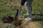True Temper 2540700 16 in. Drain Trench Spade with 24 in. Hardwood D-Grip Handle and Comfort Step