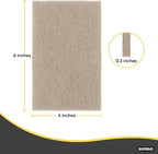Natural Scouring Pad Non-Scratch Sisal Plant Based Scrubber Cleaning Scrub Pads, Eco-Friendly Reusable Kitchen Scrubbing Pad Pack of 18, by Superio