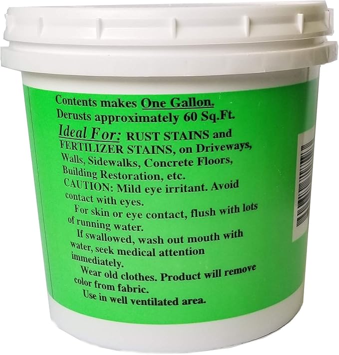 Singerman Laboratories Rust Remover for Concrete (Case of 8 Makes 8 gallons)
