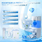 KIISIISO Automatic Toilet Bowl Cleaner Tablets Blue 30 Pack, Drop-In Tank Cleaner for Bathroom, Prevent Stains & Deodorize, Septic Safe, Long-Lasting Cleaning Tabs - Fresh Scent